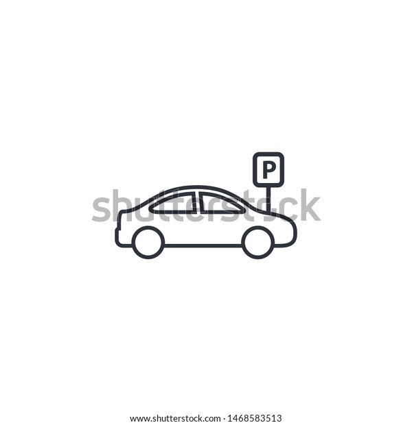 car icon parking sign
logo template