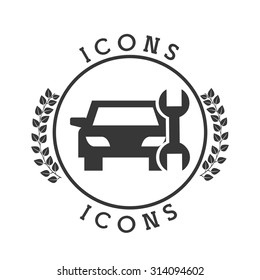 car icon pictogram design, vector illustration eps10 graphic 