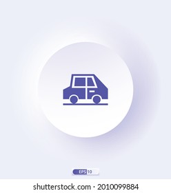 car icon. Public Transportation icons. Contains such Icons as Taxi, Train, Tram, and more. vector and illustration