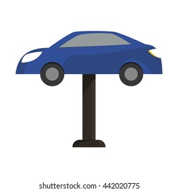 car icon. Repair design. vector graphic