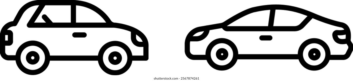 "Car Icon Representing Personal Transportation, Mobility, and Modern Vehicles in Clean and Practical Design"