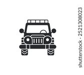 Car icon. road jeep 4x4 symbol template for graphic and web design collection logo vector illustration