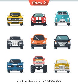 Car icon set 2