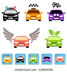 Car icon set