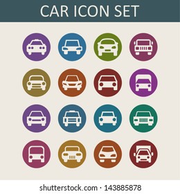 Car icon set