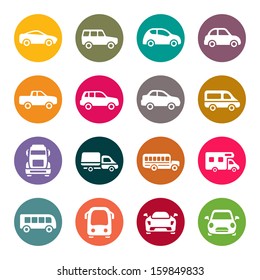 Car icon set