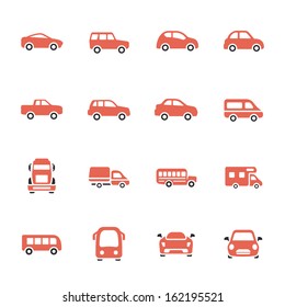 Conjunto de iconos del automóvil