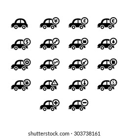 Car icon set