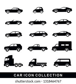 Car Icon Set Collection Vector