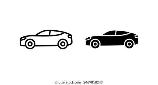 Conjunto de iconos de coche. para concepto móvil y Diseño web. Ilustración vectorial