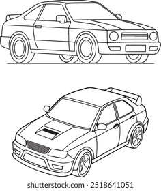 A "Car Icon Set Outline" is a collection of simple, minimalist car-themed icons designed with thin, continuous lines. These icons typically represent various car-related symbols such as sedans, trucks