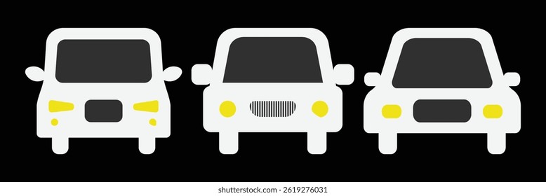 Car icon set. car vector icon.