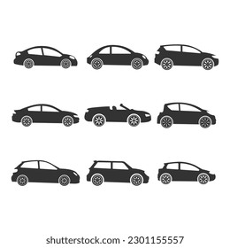 Car Icon Set Vector Design.