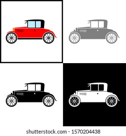 Car icon set, vector illustration
