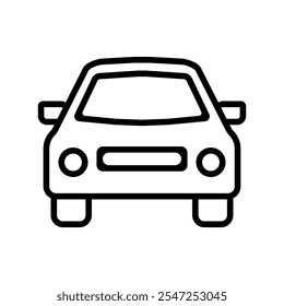 Ícone de carro definido. Ilustração vetorial.