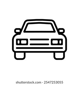Conjunto de iconos de coche. Ilustración vectorial.