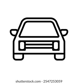 Conjunto de iconos de coche. Ilustración vectorial.