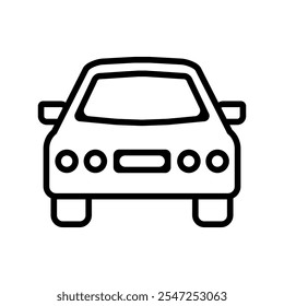 Ícone de carro definido. Ilustração vetorial.