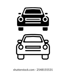 Car icon set. Vector illustration.