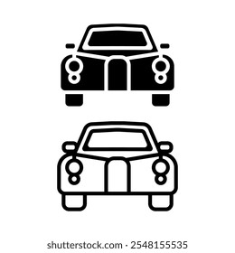 Car icon set. Vector illustration.