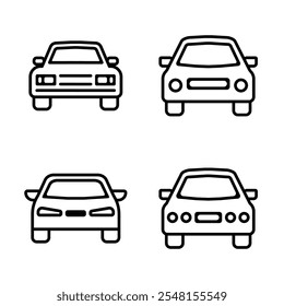 Auto-Icon-Set. Vektorgrafik.
