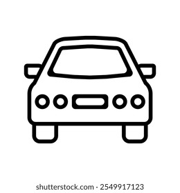 Conjunto de iconos de coche. Ilustración vectorial.