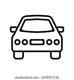 Ícone de carro definido. Ilustração vetorial.