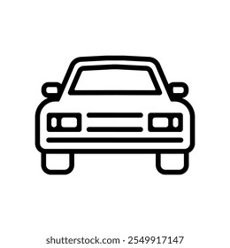 Conjunto de iconos de coche. Ilustración vectorial.