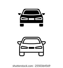 Car icon set. Vector illustration.