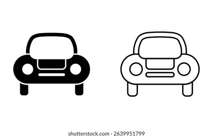 Car icon set. Vector illustration.