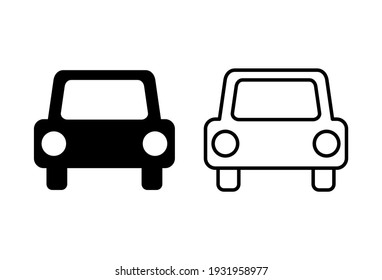 Car icon set. car vector icon. small sedan