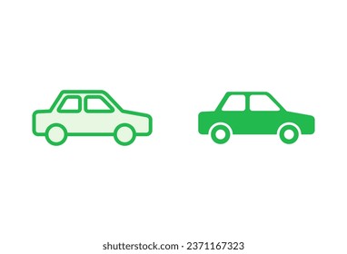 Car icon set. car vector icon. small sedan