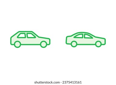 Car icon set. car vector icon. small sedan