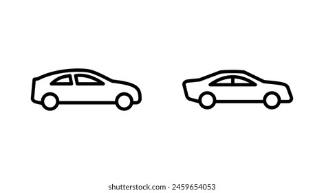 Car icon set. car vector icon. small sedan