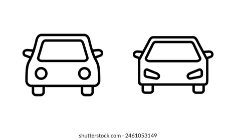 Car icon set. car vector icon. small sedan