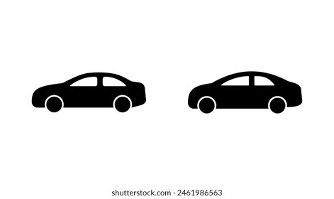 Car icon set. car vector icon. small sedan