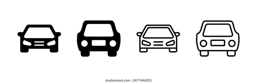 Car icon set. car vector icon. small sedan