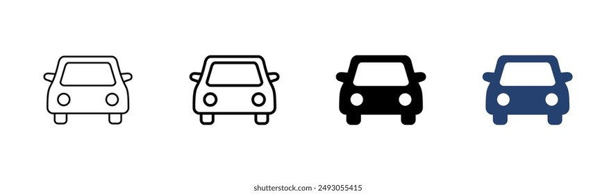 Car icon set. car vector icon. small sedan