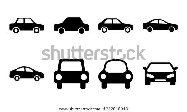 Car icon set. car\
vector icon. small sedan