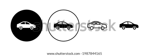 Car icon set. car\
vector icon. small sedan