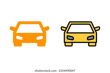 Car icon set for web and mobile app. car sign and symbol. small sedan