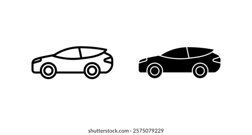 Car Icon set.Symbol isolated white background. vector illustration. color editable.