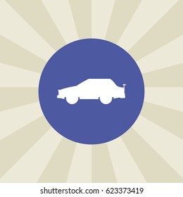 car icon. sign design. background