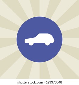 car icon. sign design. background