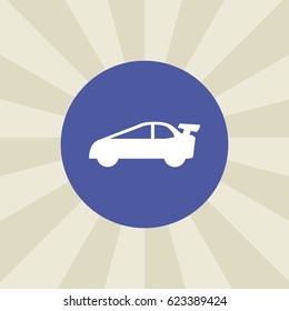 car icon. sign design. background