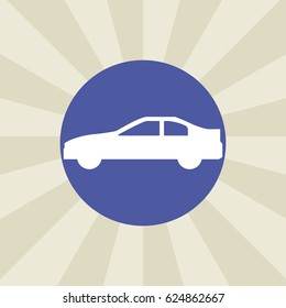 car icon. sign design. background