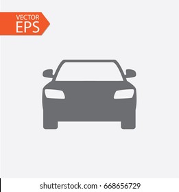 Car icon. Sign in flat style. Vector illustration for your design, web, logo, UI.