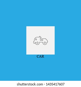 car icon sign signifier vector