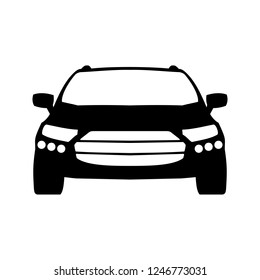 Car icon sign silhouette – vector