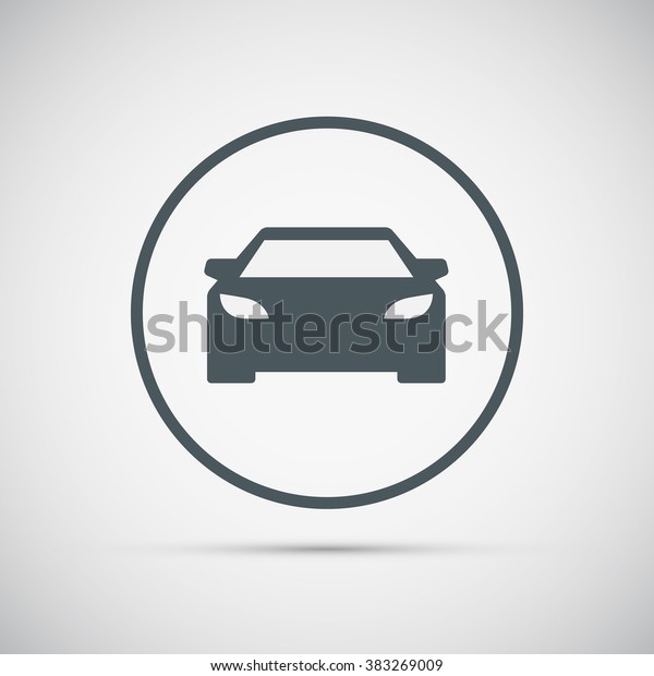 Car icon. Car sign, symbol. Car button. Vector\
Illustration. 
